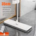 Mocio piatto per la pulizia dei pavimenti, umido e asciutto 35cm con sei panni di ricambio. - Standard 35cm (6 Panni per Mocio)
