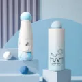 Kompakter Regenschirm in Himmelsblau, tragbarer UV-Schutz-Sonnenschirm für Damen und Mädchen. - Verlauf Himmelblau