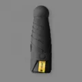 Mini parapluie solaire capsule pliable léger, couleur noir classique, protection UV poche. - Parapluie 5 plis noir classique