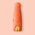 Parapluie pliant miniature portable, protection solaire anti-UV capsule orange vif. - Parapluie 5 plis orange vif