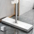 Flachmopp zur Bodenreinigung, 45 cm breites Panel mit 4 Mikrofaser-Ersatzpads im Lieferumfang. - Höchste Verlängert 45cm (4 Moppkissen)