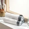 Sacchetti spazzatura spessi con coulisse rotoli sacchi rifiuti bianchi pratico manico a stringa - Ispessito / 3 Rotoli 45 Sacchetti