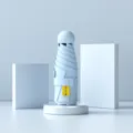 Parapluie capsule compact portable, protection UV pliable double usage soleil et pluie. - Bleu Serein