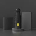 Mini parapluie capsule pliable compact noir avec une excellente protection UV UPF50+ - Noir de Rêve