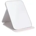 Specchio da trucco pieghevole e portatile per scrivania, specchiera bianca chiara. - Misura grande 24,5 x 16 cm / Bianco