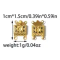 Stainless steel vintage carved box clasp DIY bracelet necklace jewelry connector findings - Toggle Clasp (TP2588-02) / Gold