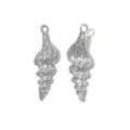 Pendentif coquillage en acier inoxydable accessoires de bijouterie DIY vue principale - Pendentif Conque (TP2654-01) / Argent