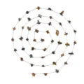 Natural gemstone chip stainless steel fine DIY chain for handmade necklace bracelet. - Brown (TLT0231-01)