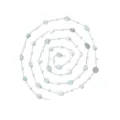 Edelstahl Perle gemischter Stein Positionierung Kette DIY Brillenketten Zubehör Material - 01 Serie (Positionierungskette) / Hellblau (TLT0211-01)