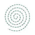 DIY green crystal bead and metal ball stainless steel chain for handmade jewelry making - Silver Beads (YL-TLT0281-01) / Dark Green