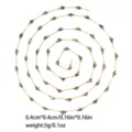 Chaîne espacée étoile en acier inoxydable variante, matériau d'accessoire bijou DIY. - TLT0252-02
