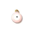 Rosa Edelstahl böser Blick Anhänger Charm für DIY Schmuck, Taschen und Kleidung Zubehör. - Rosa Böser Blick