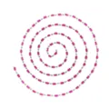 DIY Pink Glass Tube Beaded Chain for Handmade Jewelry Necklace Bracelet Craft Material 1pc - Silver Beads (YL-TLT0281-01) / Purple