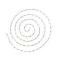 Stainless Steel Crystal Tube Bead Chain DIY Necklace Bracelet Jewelry Making Material - Silver Beads (YL-TLT0281-01) / White