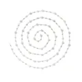 Edelstahl Kristall Perlenkette DIY Schmuck Material für handgemachte Halsketten Haarnadeln - Weiß (TLT0315-01white)
