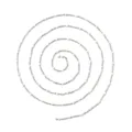 Stainless steel fine chain with white beads, ideal DIY jewelry crafting accessory. - White (TLT0247-01)
