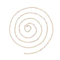 Stainless steel gold chain with pink beads for DIY doll clothes, necklaces, and crafts. - Rose Pink (TLT0250-02)