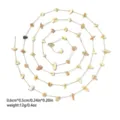 Bohemian mixed color shell bead chain DIY jewelry accessory variant for necklace bracelet 1m - Mixed Shell-02q