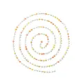 Stainless steel colorful bead chain for DIY handmade jewelry necklace bracelet accessory - Multicolor Style 1 (TLT0178-01multicolor1) / Colorful