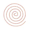 Catena di perline colorata in acciaio inossidabile collana braccialetto accessori - Stile Perlina Quadrata Arancione (TLT0178-01orange)