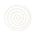 Catena dorata in acciaio inossidabile con perline quadrate bianche per creazione di gioielli. - Stile Cubo Oro Bianco (TLT0179-02white)