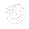 Stainless steel basic chain minimalist semi-finished DIY jewelry making material versatile silver - Alternating Beads and Long Rods Style (TLT0071-01)