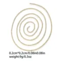 Chaîne de strass en zircon DIY accessoire de vêtement, bordure de cristal étincelante, dorée. - Style Mince Or (TLT0055-02)