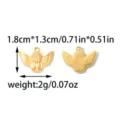 Stainless steel vintage angel cupid pendant gold finish DIY jewelry accessory part - Vintage Angel Relief Style (TP2572-02) / Gold