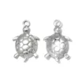 Colgantes de Tortuga Marina de Acero Inoxidable Abalorios Metálicos Accesorios Joyas - Estilo Bandeja Tortuga Marina (TP2642-01)