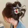 Azetat Stern Haarklammer mit buntem Blumendesign elegantes Haarzubehör für Damen Detailansicht - Phantom-Blumen-Stil