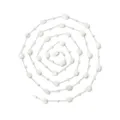 Edelstahl Perlen Edelstein Positionierungskette DIY Mode Schmuck Zubehör Material - 01 Serie (Positionierungskette) / Weiß (TLT0211-01)