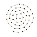 Stainless steel fine chain with natural black stone chips for DIY jewelry making variant - Black (TLT0231-02)