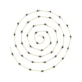 Edelstahl Kristall Perlenkette fur DIY Schmuck Herstellung in Gold Schwartz Halskette Variante - Schwarz (TLT0280-02)