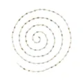 Chaîne fine en acier inoxydable avec mini perles de riz, chaîne de bijoux DIY colorée pour accessoires. - Chaîne de Perles Rose Bleu Blanc Brun