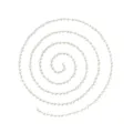 White crystal beaded chain DIY jewelry stainless steel metallic variant craft component accessory - Dense Translucent White Crystal Style