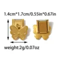 Pendentif papillon en acier inoxydable breloque italienne bracelet bijoux accessoire. - Forme de Papillon (TP2838-02) / Or