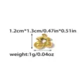 Stainless Steel Cherry Pendant 3D Fruit DIY Charm for Jewelry Making Keychain Accessory - 3D Cherry Style (TP1818-02)