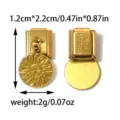 Stainless steel Italian charm bracelet pendant, sun face design DIY jewelry component. - Sun Face Relief Style (TP2846-02)