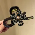 Molla per capelli con stampa leopardo e fiore per donna, elegante accessorio per acconciatura. - 5# Fiore Leopardato Cioccolato