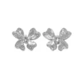 Edelstahl Schmetterling Anhänger, gehämmerte silberne DIY Schmuckherstellung Zubehör. - Silber Gehämmerter Schmetterling (TP2556-01)