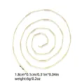 Chaine de base en acier inoxydable semi-finie dore bijoux DIY style minimaliste - Style de Chaîne à Intervalles de Petites Barres (TLT0070-02)
