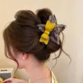 Molla per capelli stella fiocco in acetato stile coreano per capelli spessi grande artiglio - 5# Giallo Grande Pinza Stella