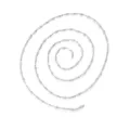 Stainless steel basic chain semi-finished DIY jewelry making material for versatile necklace. - Alternating Round and Olive Beads Style (TLT0073-01)