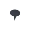 Black Slate Cheese Marker Oval Plant Sign Slate Craft Insert Sign Set Variant Display - Round Cheese Label / 5.5x6cm / Black
