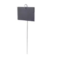 Natural slate plant label garden marker with metal stake for outdoor flowers and garden decor. - Square / 10x7cm+Wire