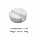 Nordic Minimalist Natural Marble Phone Stand Desktop Tablet Holder Lazy Mobile Base - White