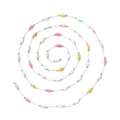 Macaron Colored Shell Bead Chain DIY Jewelry Necklace Bracelet Accessory Color Variant - 1 Meter Pack / Mixed Color (01cs3)
