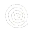 DIY jewelry chain with pearls and waterdrop beads for craft handmade accessories. - Silver Chain (TLT0115-01white) / 100cm Length / White
