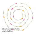 French style colorful shell bead chain DIY necklace bracelet jewelry accessories 1m - Mixed Color (02cs1)