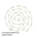 Baroque pearl station chain component for handmade DIY bracelet and necklace jewelry crafting. - Irregular Pearl Gold Chain Jewelry (TLT0086-02)